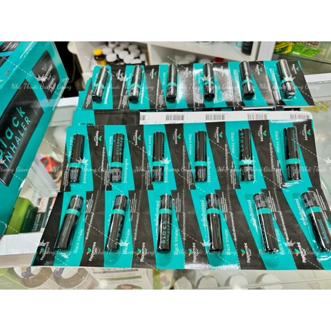 [COMBO 1 VỈ 6 ỐNG] Hít Thông Mũi Bạc Hà 2 Đầu BLACK PEPPERMINT FIELD Thái Lan