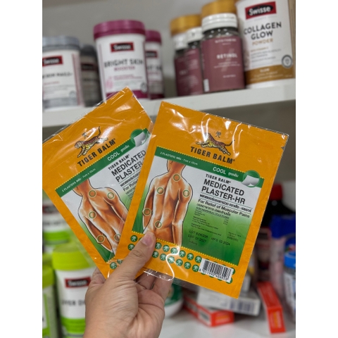 Cao Dán Con Hổ Thái Lan - Tiger Balm Medicated Plaster-RD Cool kích thước 7x10