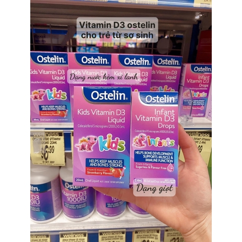 Vitamin D3 Liquid, Vitamin D3 Drop Ostelin Úc r