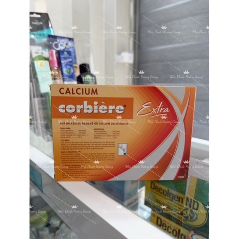 (Mẫu mới) Calcium corbiere extra hộp 30 ống x10ml