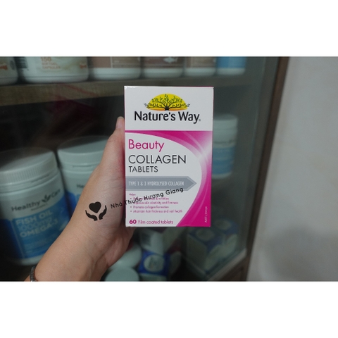 Viên uống Collagen Nature's way 60 viên- Viên uống đẹp da, trẻ hoá da, trắng da
