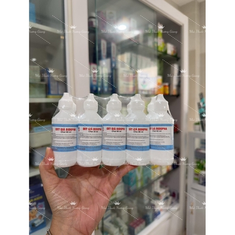 Combo 3 chai nước oxy già 3% hỗ trợ làm sạch vết thương (60ml)