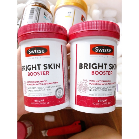 Viên Uống Trắng Da Bright Skin Swisse Booster 60 Viên