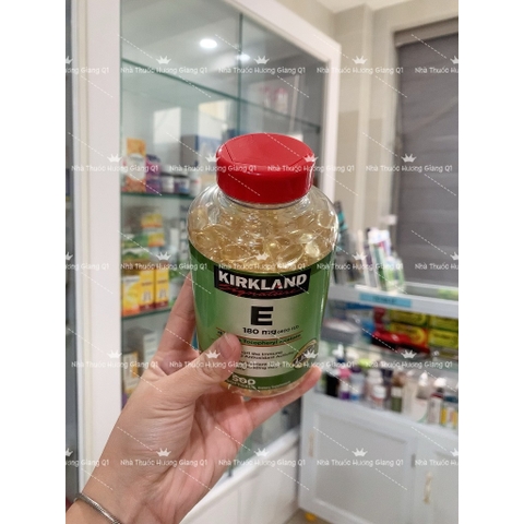 Vitamin E Mỹ 400IU 500 Viên- Vitamin E Kirkland chống lão hoá, sáng da, giảm mờ thâm nám