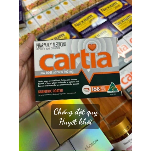 Viên phòng đột quỵ Cartia Úc- 168 Viên Úc