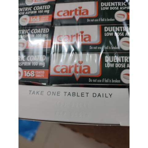 Viên phòng đột quỵ Cartia Úc- 168 Viên Úc
