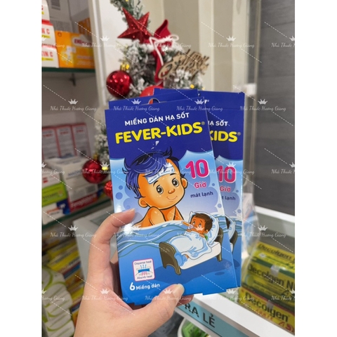 Miếng dán hạ sốt Fever Kids 10 giờ- Mát lạnh, dịu cơn sốt