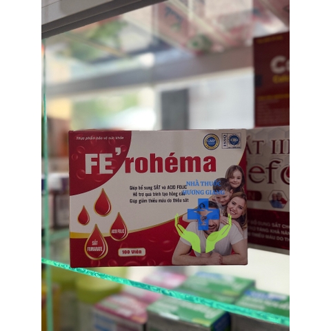 FEROHEMA- Bổ sung sắt và acid folic dạng siro ống