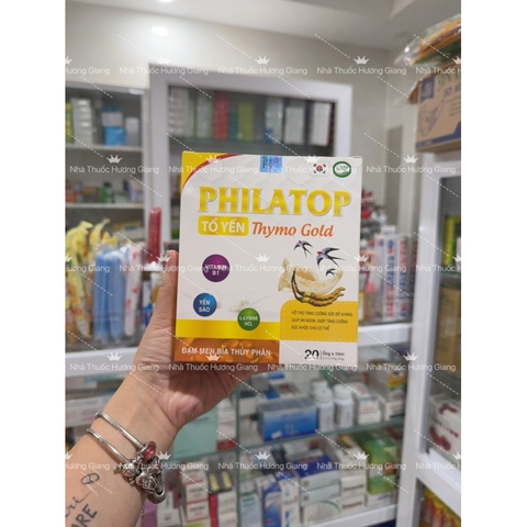 Siro ăn ngon Phylatop tổ yến Thymo Gold- Hộp 20 ống