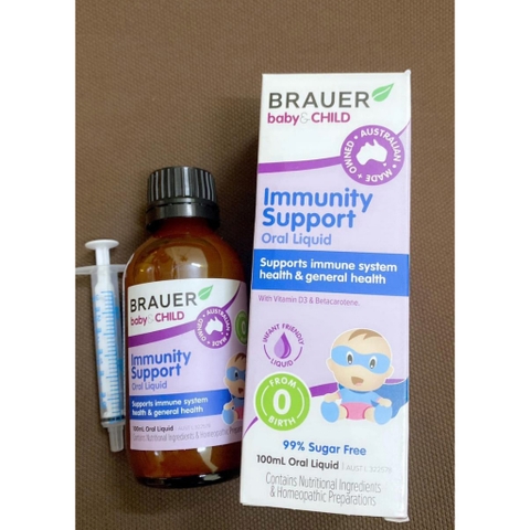 BRAUER IMMUNITY SUPPORT ÚC DÙNG CHO BÉ TỪ SƠ SINH
