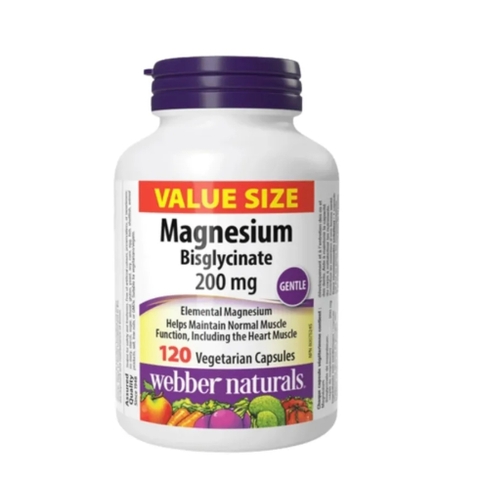 Viên Magnesium WEBBER NATURALS Bổ Sung Magiê, Cải Thiện Xương Và Răng- 120 viên nhập khẩu