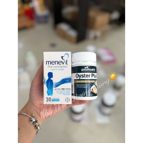 Combo Menevit và Hàu Oyster Plus Tăng Chất Lượng Tinh Binh