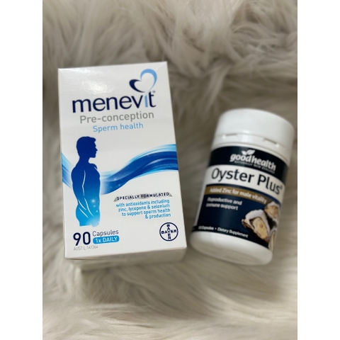 Combo Menevit và Hàu Oyster Plus Tăng Chất Lượng Tinh Binh