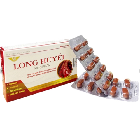 Viên tan bầm Long huyết Kingphar - Giảm tím, phù nề ( Hộp 20 viên)