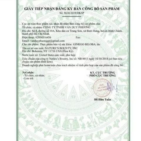 Viên uống bổ não ginkgo biloba 340 viên Mỹ
