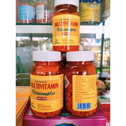 MULTIVITAMIN VITACOMPLEX Hadiphar bổ sung Vitamin cần thiết cho cơ thể, hỗ trợ tăng cường sức khỏe