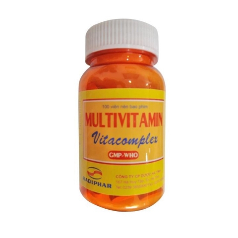 MULTIVITAMIN VITACOMPLEX Hadiphar bổ sung Vitamin cần thiết cho cơ thể, hỗ trợ tăng cường sức khỏe