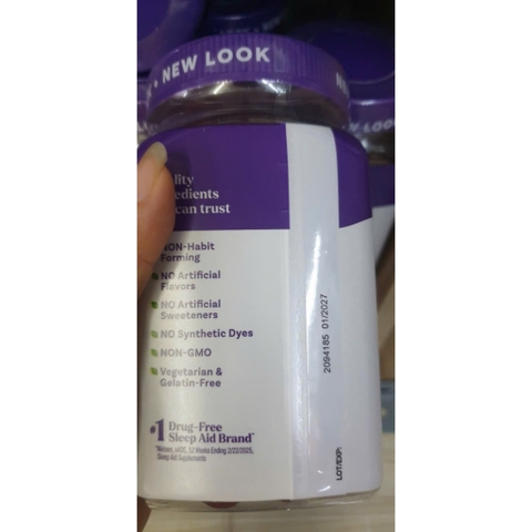 Melatonin 5mg - Viên kẹo dẻo hỗ trợ giấc ngủ ngon