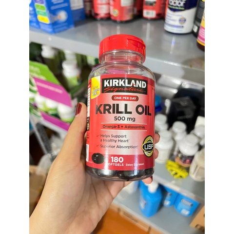 Krill oil Kirkland- Nhuyễn thể Mỹ