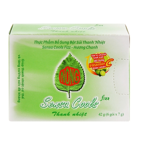 Bột thanh nhiệt SENSA COOLS giúp thanh nhiệt cơ thể và tăng cường sức đề kháng (6 gói x 7g)