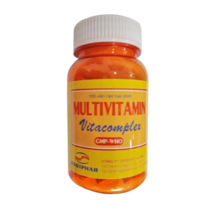 MULTIVITAMIN VITACOMPLEX Hadiphar bổ sung Vitamin cần thiết cho cơ thể, hỗ trợ tăng cường sức khỏe
