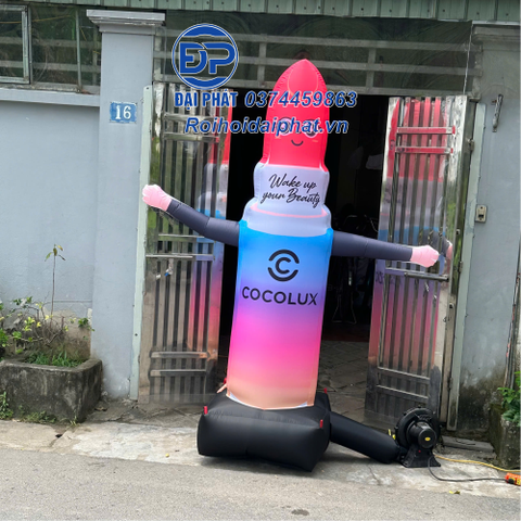 Rối Hơi Thỏi Son vẫy tay quảng cáo Spa,Mỹ Phẩm