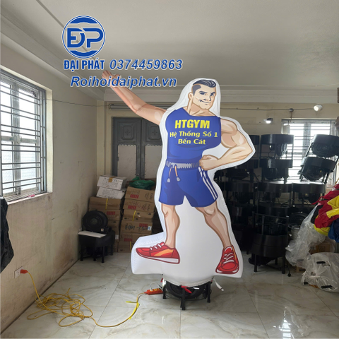 Rối hơi tập gym,Mascot hơi phòng gym