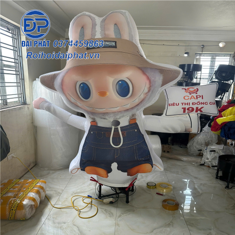 Rối Hơi Labubu vẫy tay quảng cáo Khu Vui Chơi ,Cửa Hàng Đồng Giá