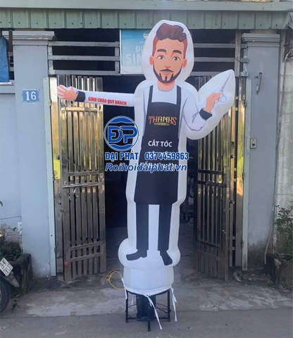 Rối Hơi vẫy tay quảng cáo Cắt Tóc salon