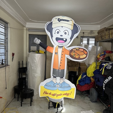 Rối Hơi Vẫy Tay quảng cáo Quán Nướng