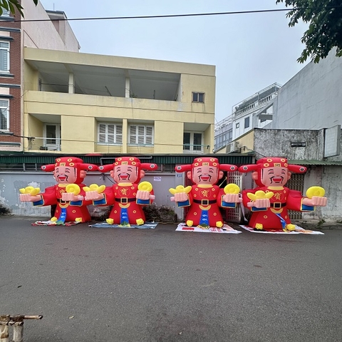 Rối Hơi Thần Tài,Người Hơi Thần Tài,Mascot Thần Tài Bơm Hơi