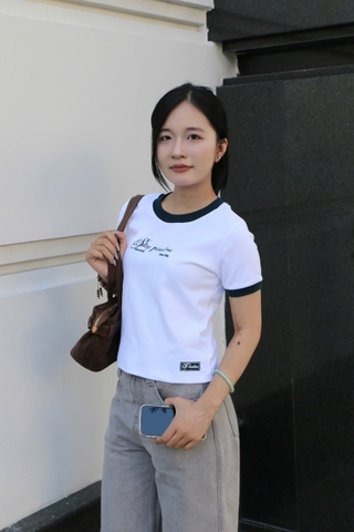 A29558 - A thun crop ôm phối thêu Posi