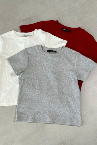 A29366 - A thun trơn crop ôm