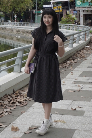 D6150 - D midi sọc tay hến