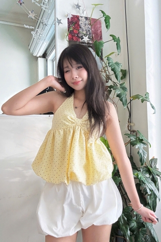 A29684 - A cổ yếm lai bí buộc nơ chấm bi