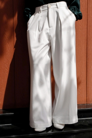 Q8662- Q culottes xếp li túi xéo bản lưng kiểu