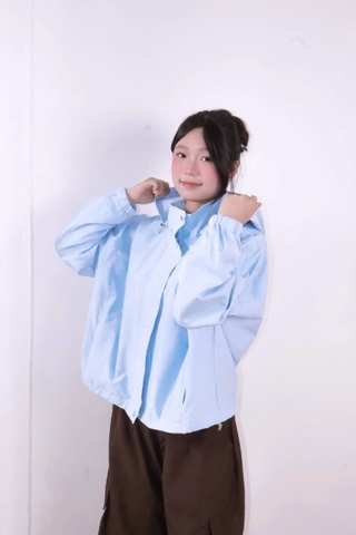 K3329- 	Áo khoác dù nẹp trước