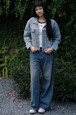 K3237 - K J 2 nắp túi giả xếp 4 li