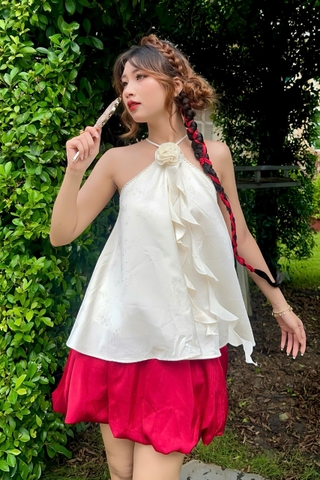 SE1960 - SE yếm phối ren váy bí