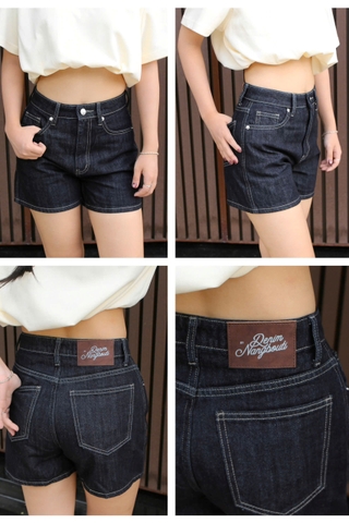 S3701- Short Jean lai nhỏ túi bầu
