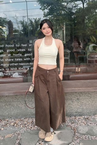 Q9906- 	Quần lửng ống rộng