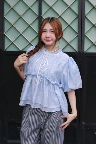 A28516 - A kiểu 2 tầng bèo phối ren&ruy băng