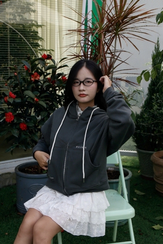 K3227-  Áo khoác rã in Fall in love