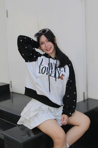 A30029- Áo hoodies raglan in Lowkey