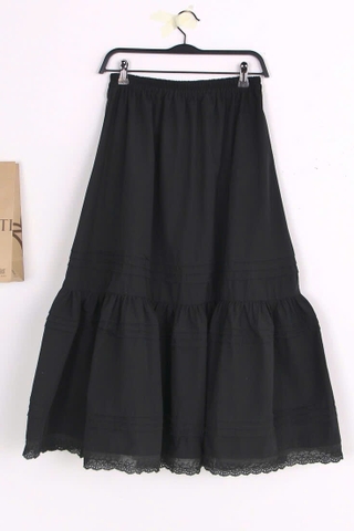 V3778 - V dài xếp li phối ren