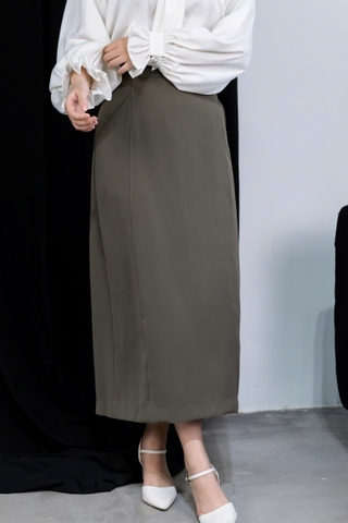 V3744 - V vải dài túi xéo xẻ lai sau