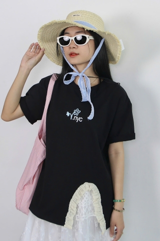 A27953 - A thun xẻ lai phối ren in NYC