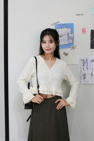 A28621 - A kiểu tay loe phối ren