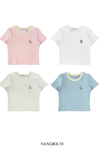 A29323-  A thun crop ôm in Amoca