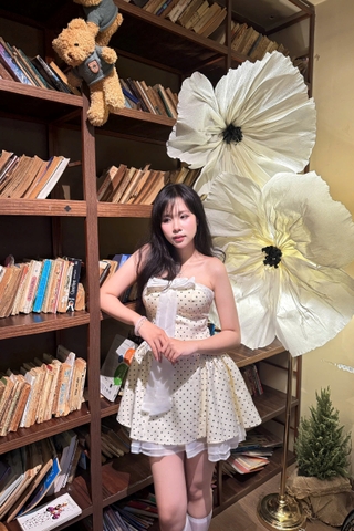 D6255-	D cúp ngực đính nơ 2503